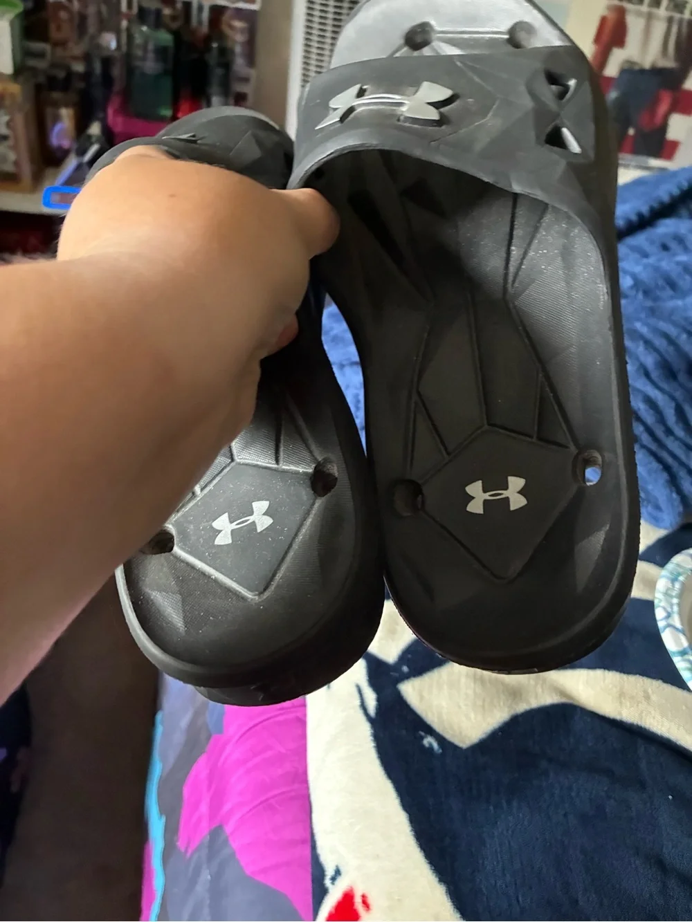 Under Armour men’s black Slide Sandals